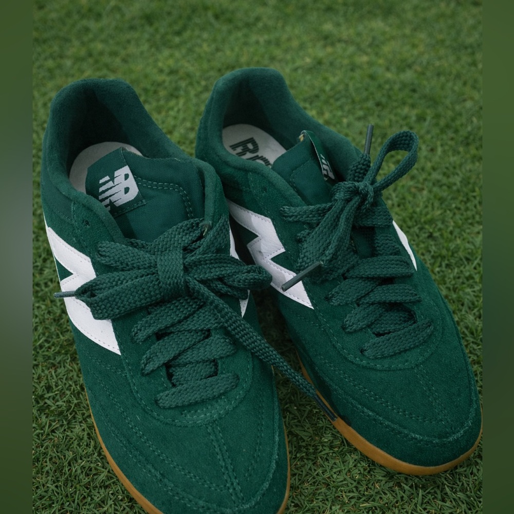 New Balance Forest Green and White Men's Sneakers